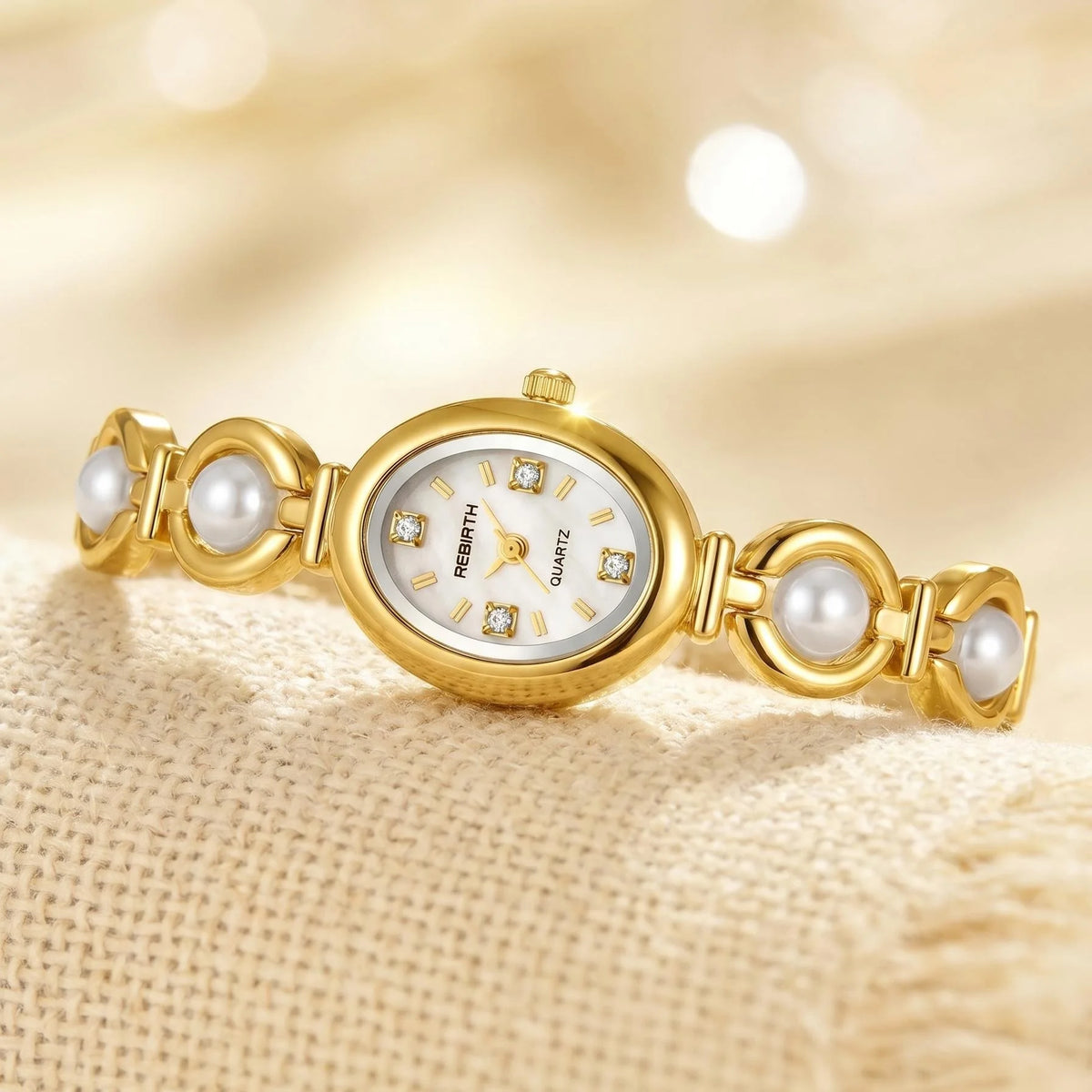 REBIRTH Stainless Steel Quartz Watch – Minimalist Style Quartz Wristwatch Nixie