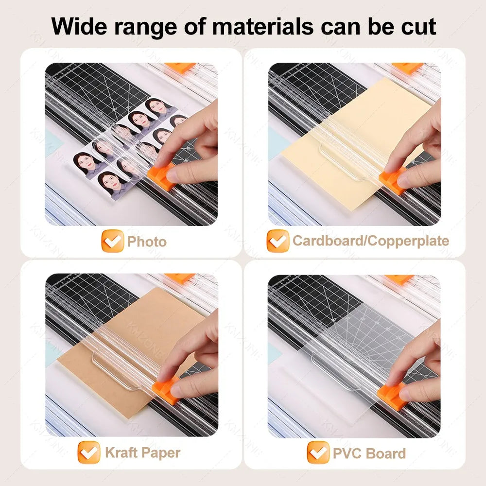 A4 Laminating Film Kit 50pcs – Paper Cutter, Hole & Corner Punch Laminator Accessories Kit Nixie