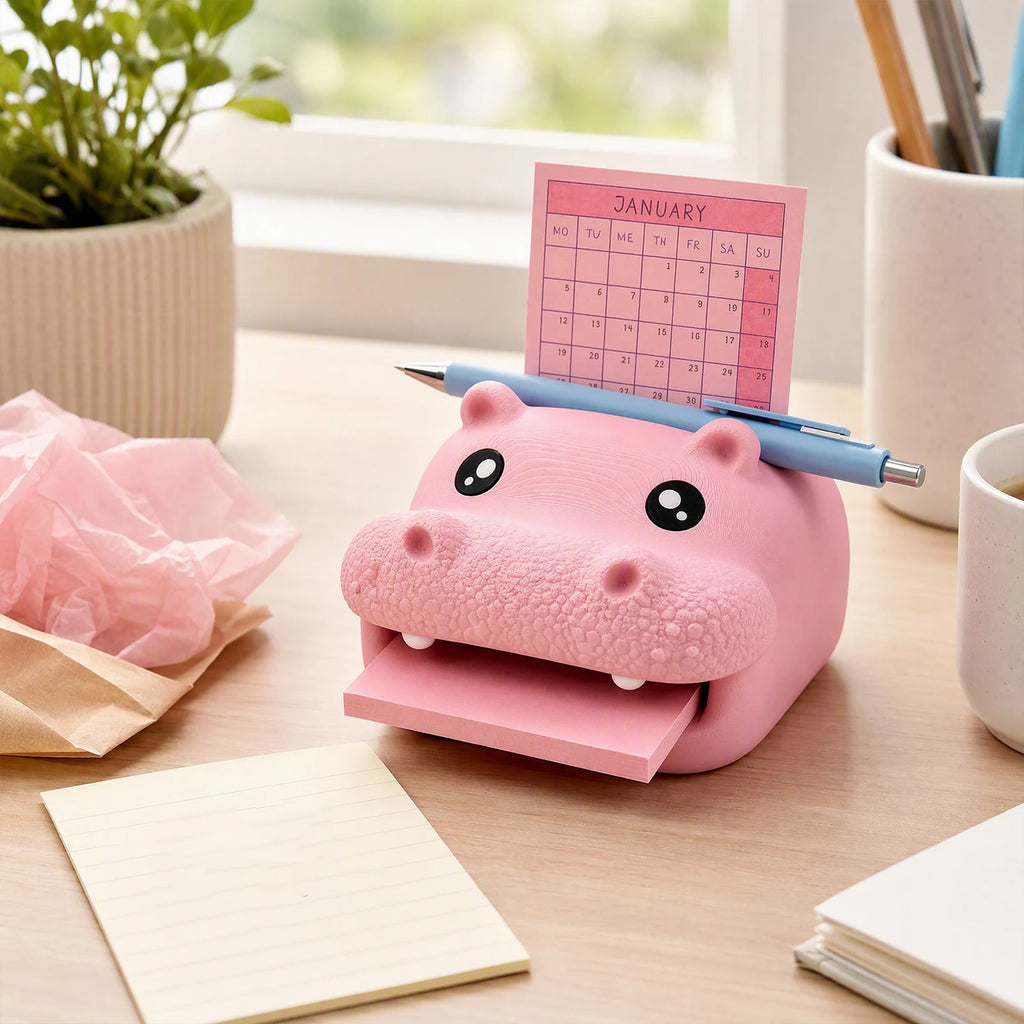Cute Frog Sticky Note Holder Desk Organizer with Pen Slot Sticky Note Holder Nixie
