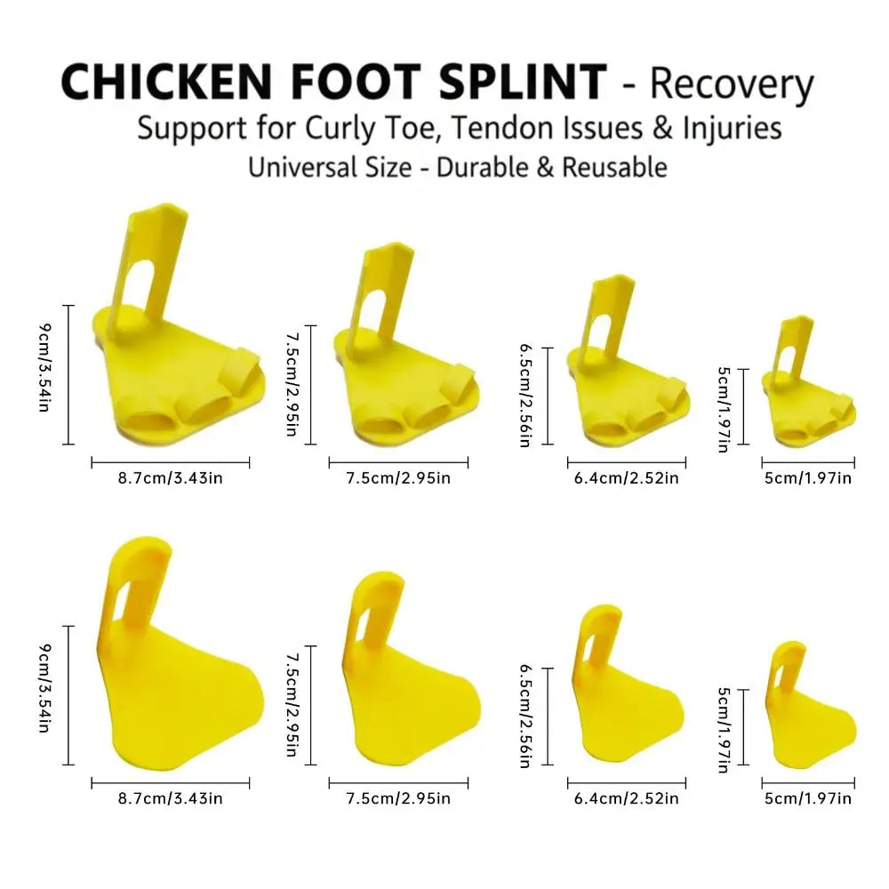 4pcs Adjustable Poultry Leg Splints & Toe Separators for Birds Poultry Leg Splint Nixie