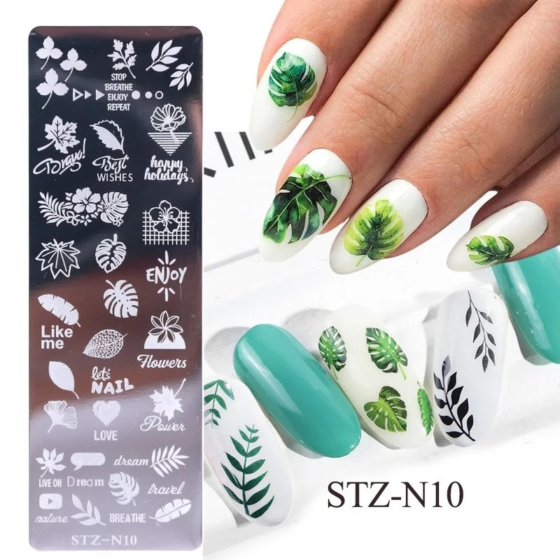 Nail Art Stamping Plates – Floral, Butterfly & Dandelion Designs Nail Stamping Plates Nixie