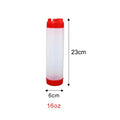 Double Head Squeeze Sauce Bottles 16oz 20oz 24oz | Food-Grade PP Condiment Squeeze Bottle Nixie red-16oz