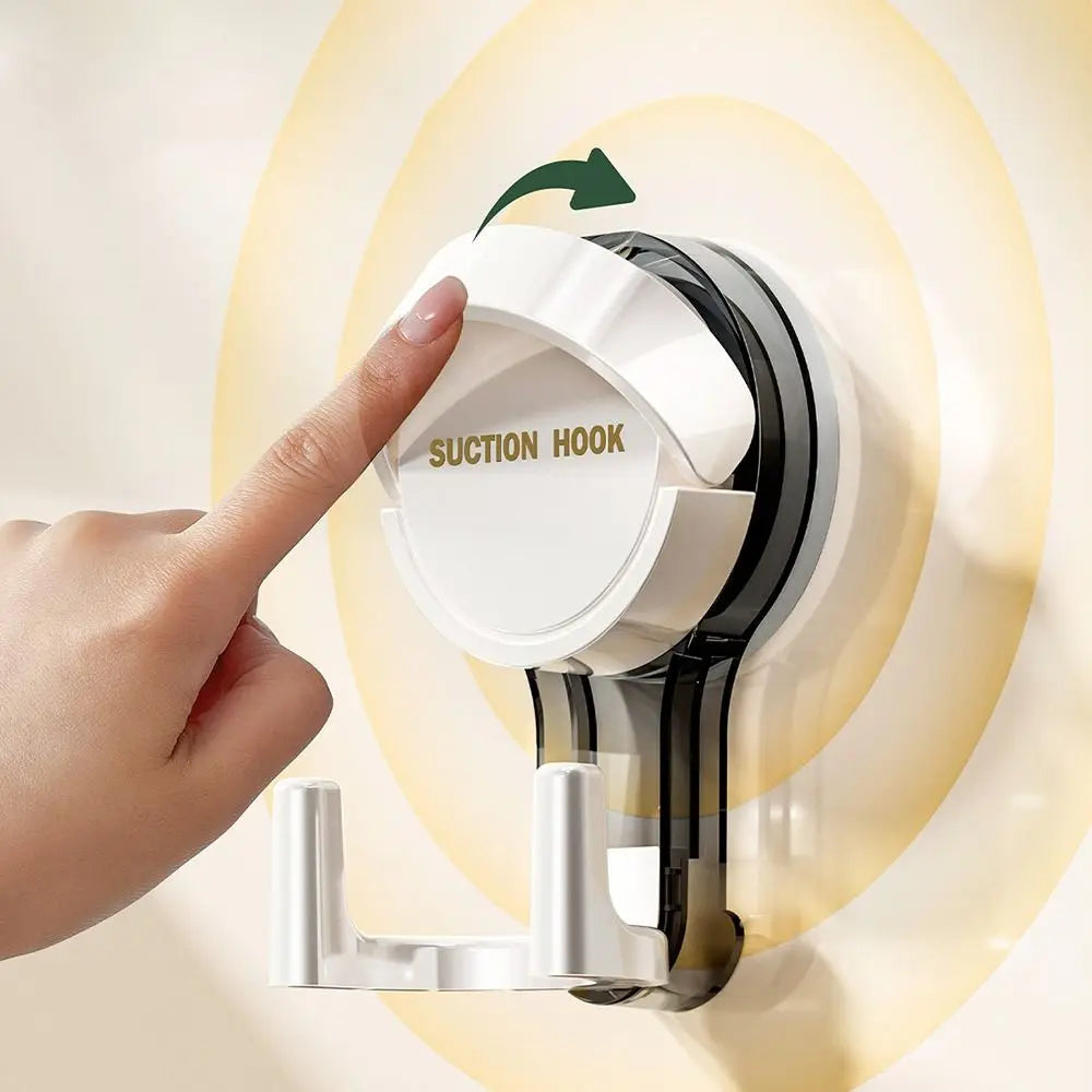 Self-Adhesive Suction Cup Double Wall Hooks – No-Drill