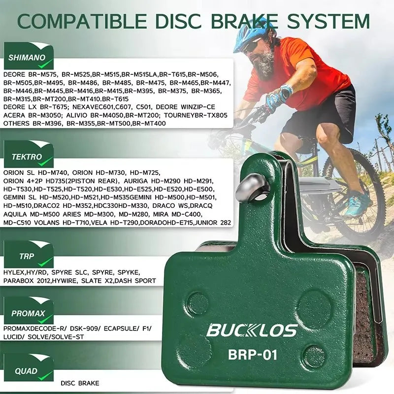 BUCKLOS Ceramic Disc Brake Pads – Shimano B01S B05S MTB Disc Brake Pads Nixie