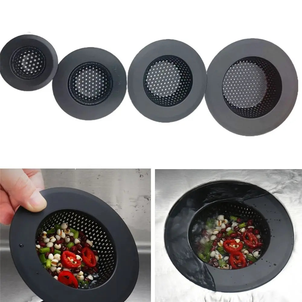 Stainless Steel Sink Strainer Black Drain Filter – Anti-Clog Mesh Sink Drain Strainer Nixie