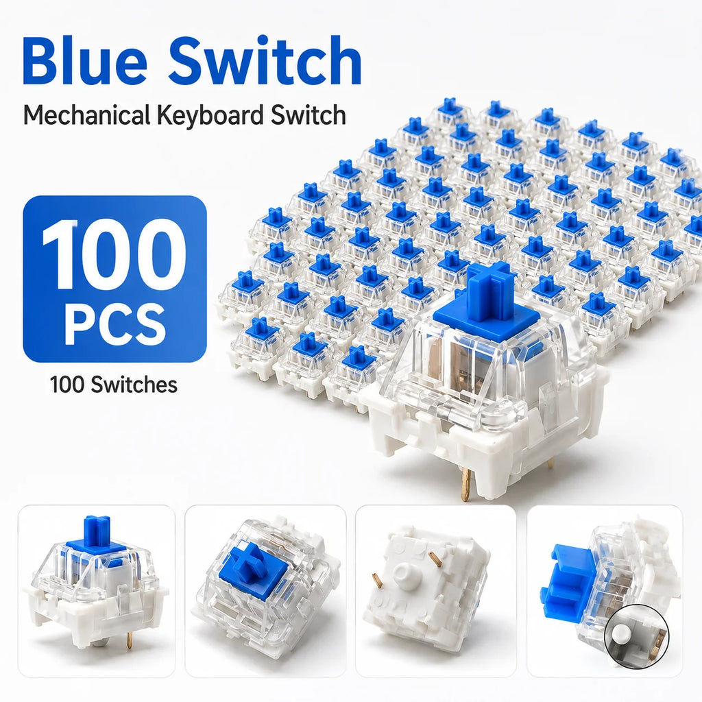 3-Pin Tactile Clicky Mechanical Keyboard Switches 50/100PCS