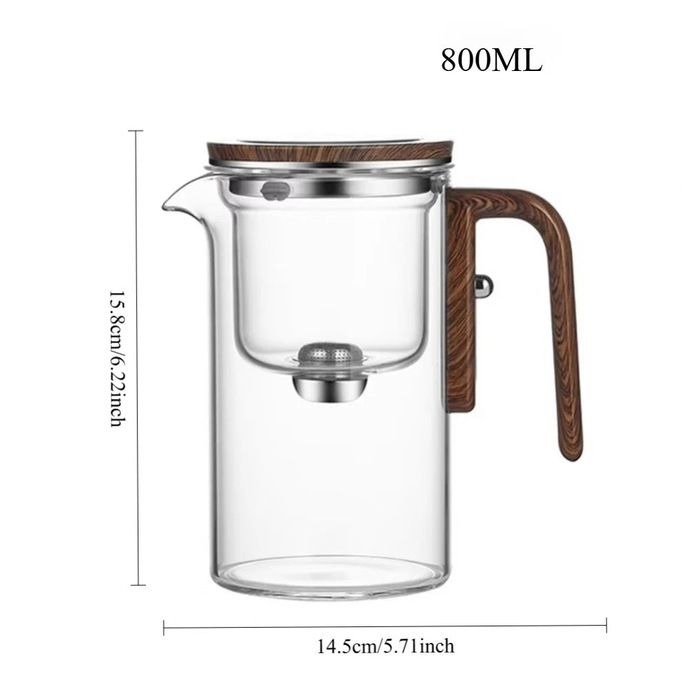 Nixie Glass Teapot with Filter & Magnetic Switch – 850ml Glass Teapot Nixie