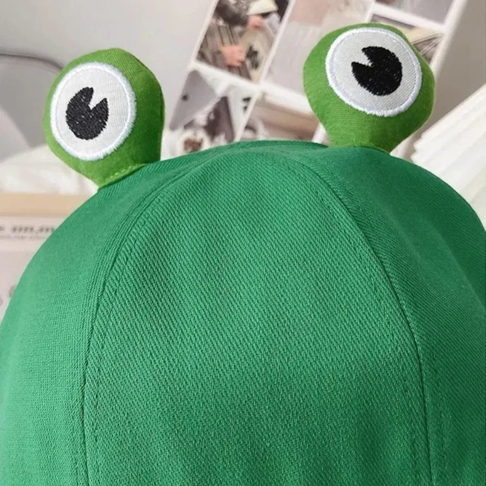 Cute Frog Bucket Hat – Foldable Froggy Fisherman Hat Bucket Hat Nixie