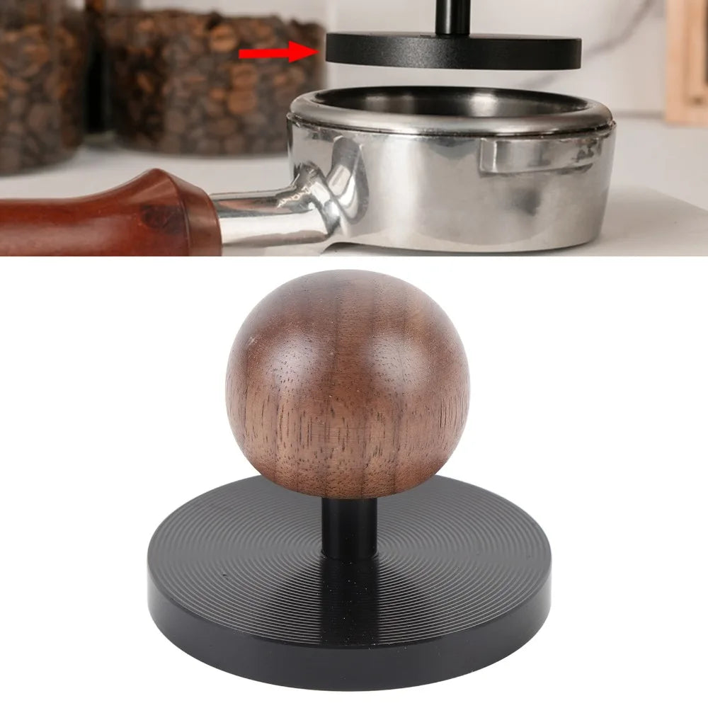 58mm Coffee Tamper – Aluminum Alloy & Walnut Handle Coffee Tamper Nixie