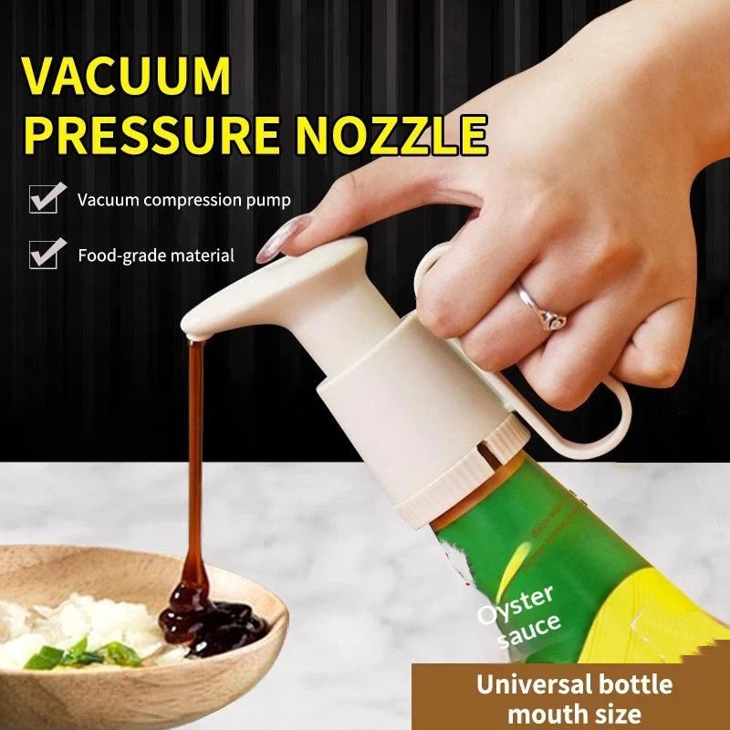 Universal Sauce Dispenser Pump Head – Leak-Proof PP Bottle Pump Sauce Dispenser Pump Nixie
