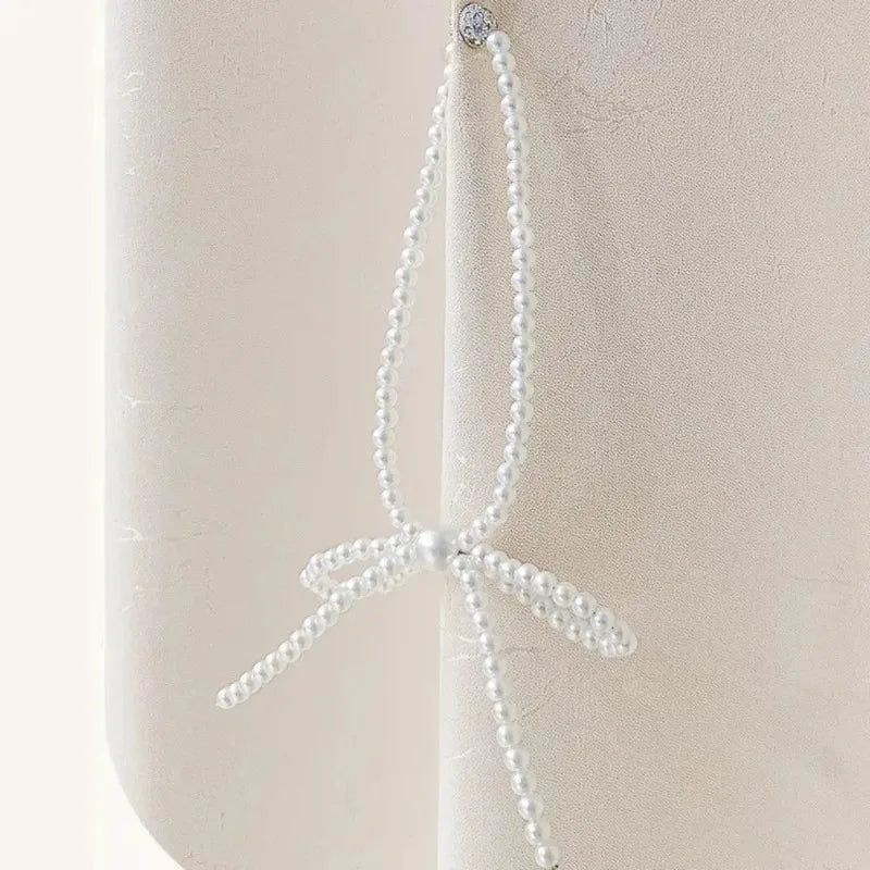 2pcs Magnetic Pearl Bowknot Curtain Tiebacks | Decorative Holdbacks Curtain Tiebacks Nixie