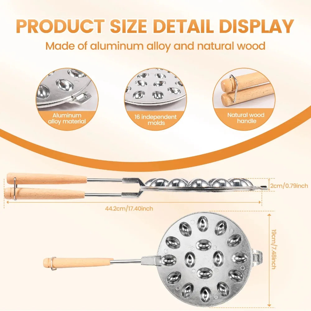 Walnut Cookie Mold – Nonstick Pastry & Candy Baking Tool Cookie Baking Mold Nixie