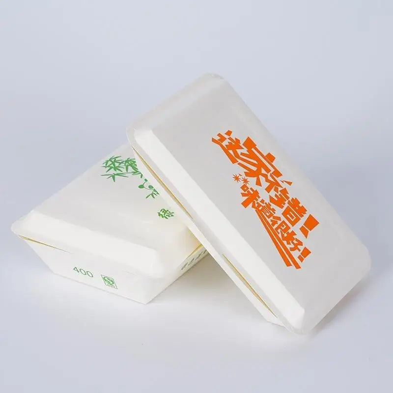 50Pcs Disposable Paper Meal Containers – Oil-Resistant Takeaway Box Disposable Food Containers Nixie