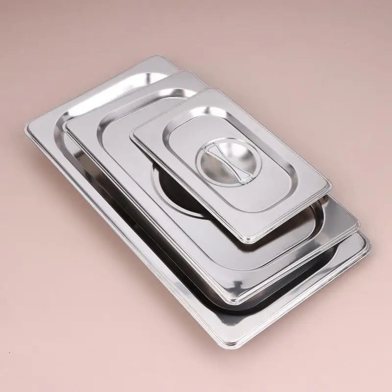 Stainless Steel Food Pan Lids – Steam Table Covers 1/9–1/1 Steam Table Pan Lid Nixie
