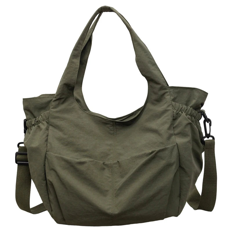 Korean Canvas Drawstring Bucket Bag – Retro Crossbody for Women Canvas Crossbody Bag Nixie