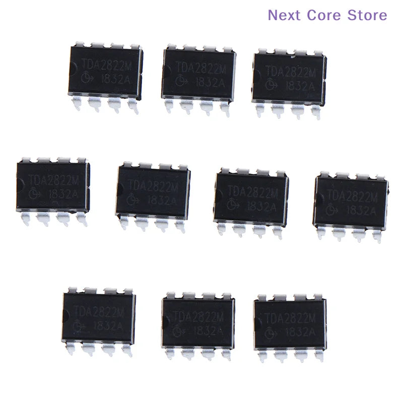 10PCS TDA2822M Audio Power Amplifier IC DIP-8 | Lot of 10 Audio Amplifier IC Nixie