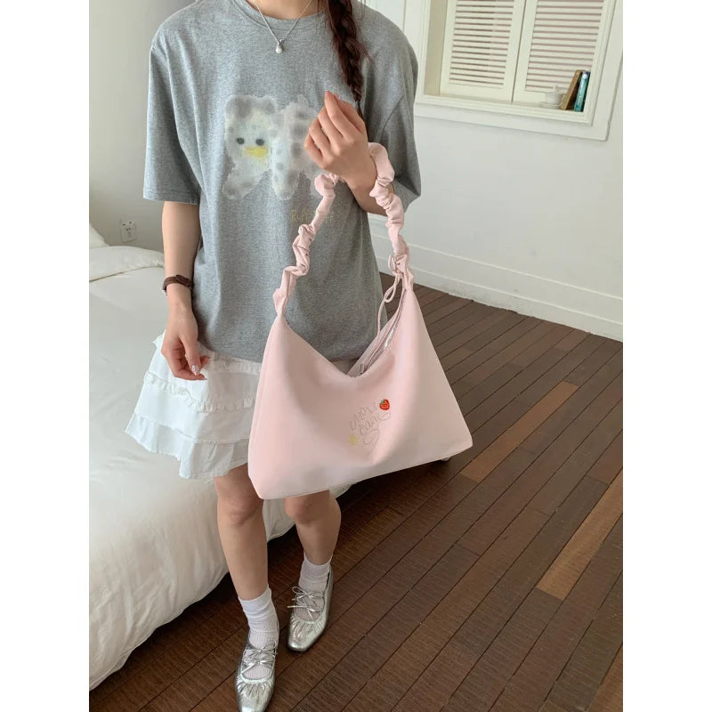 Korean Pleated Cloud Shoulder & Crossbody Bag for Women Shoulder Crossbody Bag Nixie