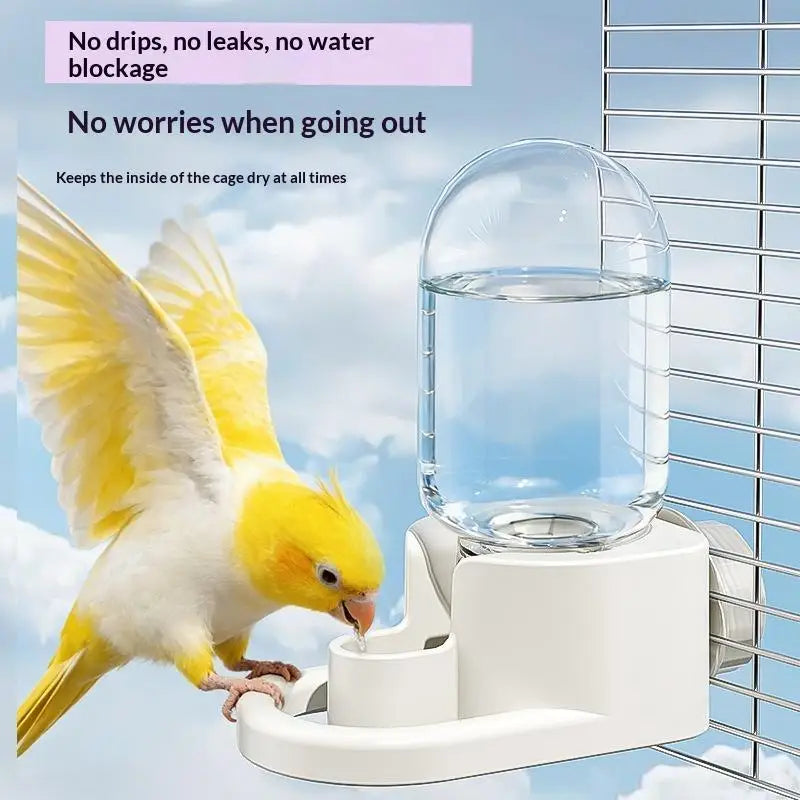 Automatic Bird Water Drinker & Feeder – Parrot Canary Finch Bird Feeder Waterer Nixie