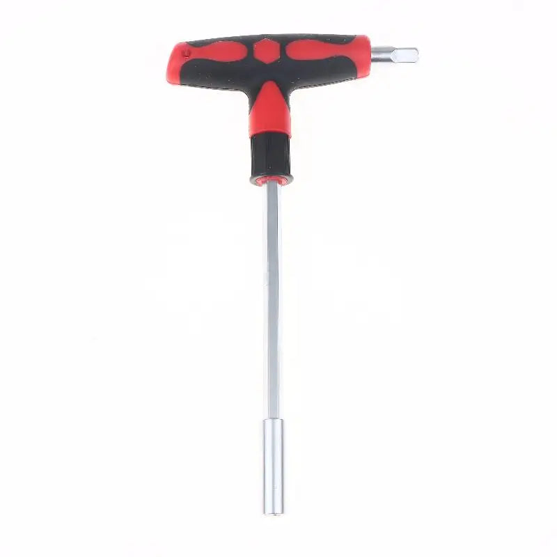 T-Shape Socket Adapter & Hex Screwdriver Set | Alloy Steel Socket Screwdriver Set Nixie Red