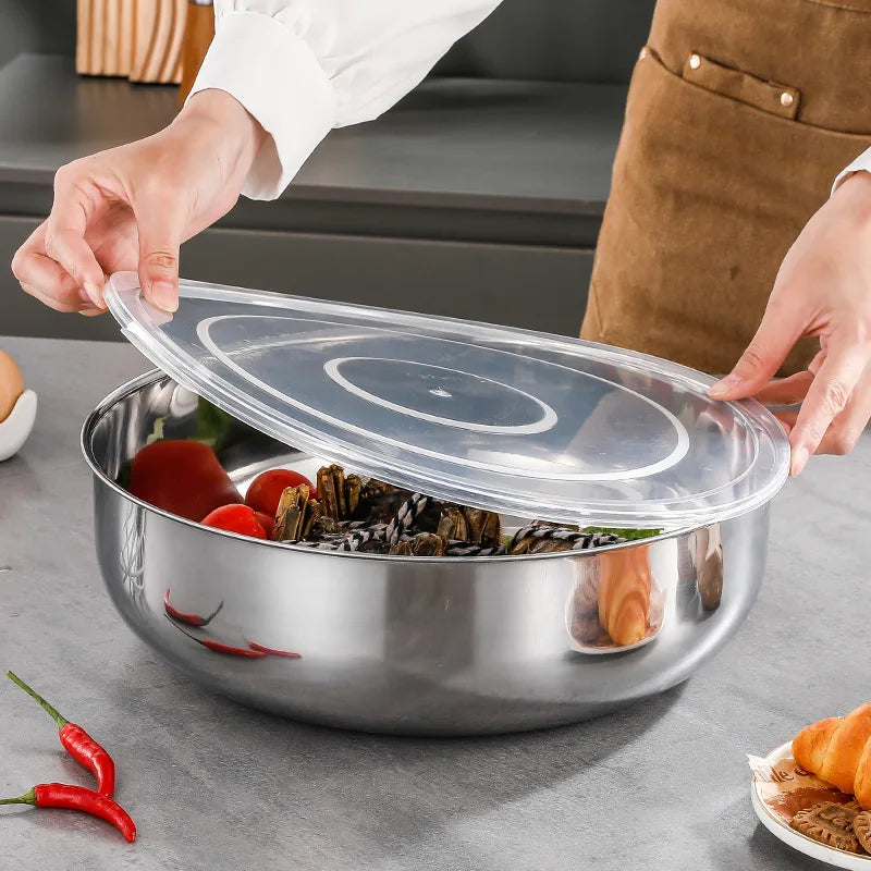 Large Stainless Steel Mixing Bowls – Rust-Resistant, FCM Certified Stainless Steel Mixing Bowl Nixie