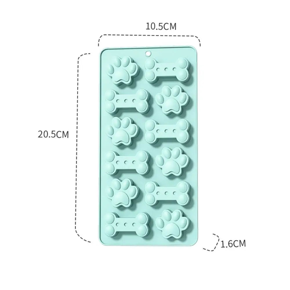 Food Grade Silicone Dog Biscuit & Paw Cookie Mold – Reusable