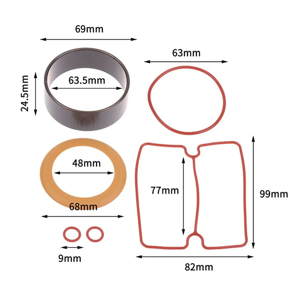 Air Compressor Piston Ring & Cylinder Sleeve Kit 550W–1500W Compressor Repair Kit Nixie