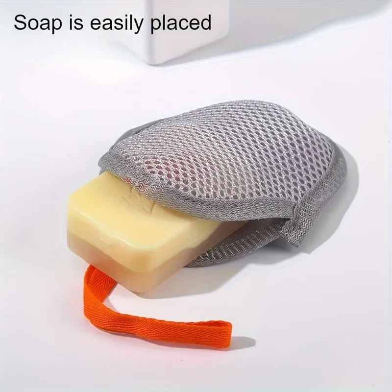 Foaming Soap Bag Net Mesh Exfoliator Pouch – Bubble Maker Bath Exfoliator Pouch Nixie