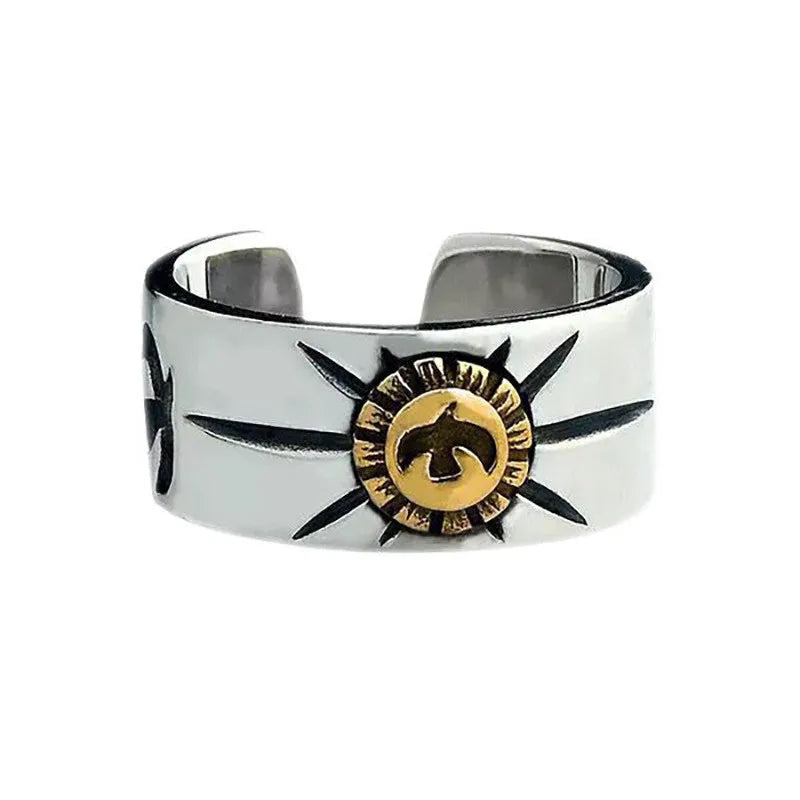Vintage Punk Adjustable Ring – Eagle Tiger Snake Charm Fashion Ring Nixie 242