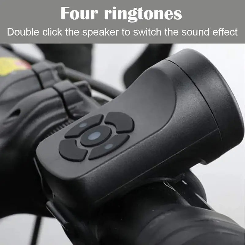 BUCKLOS 120dB Electric Bike Horn USB Rechargeable MTB Bell Electric Bike Horn Nixie
