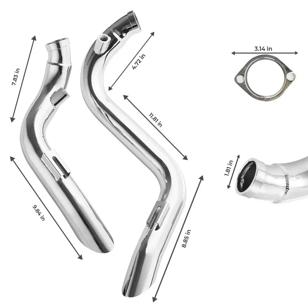 2-Inch Drag Pipe Exhaust Kit for Sportster Softail Dyna Touring Motorcycle Exhaust Kit Nixie
