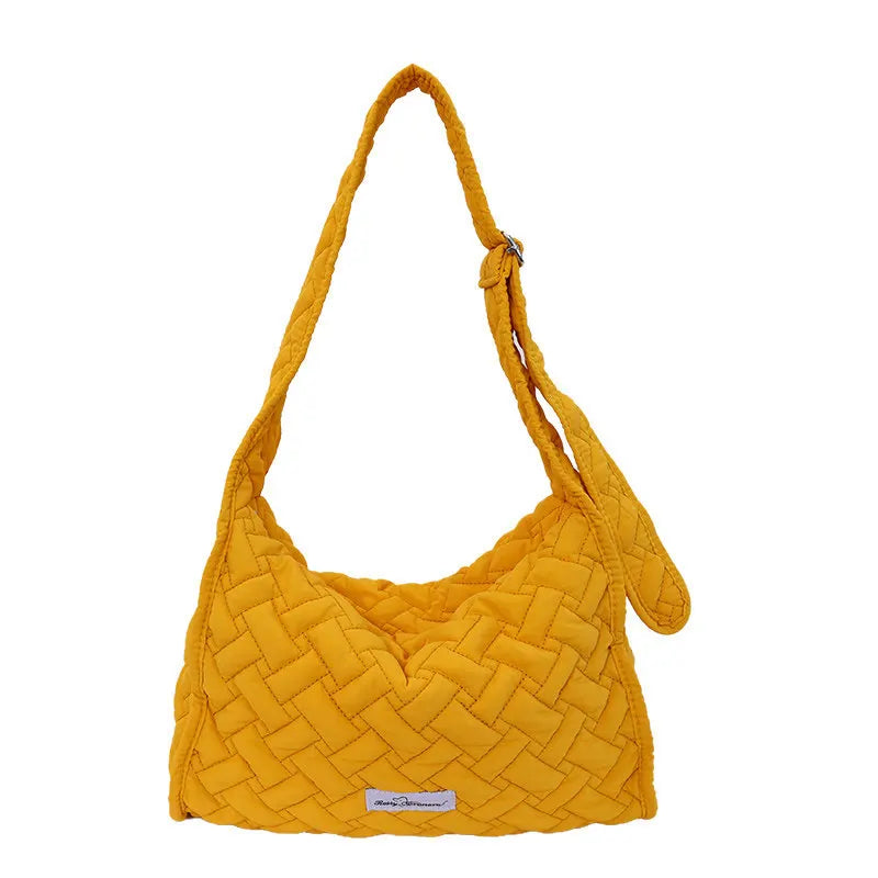 Korean Woven Women's Large Tote Shoulder & Crossbody Bag Shoulder Tote Bag Nixie