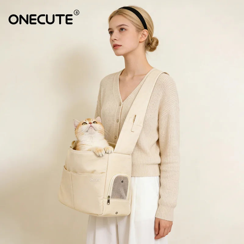 ONECUTE Pet Carrier Sling Bag for Small Dogs & Cats Pet Carrier Sling Nixie
