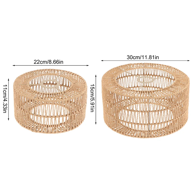 Paper Rope Woven Pendant Lampshade – Boho Chandelier Shade Pendant Lampshade Nixie