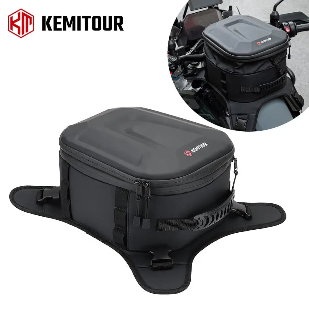 KEMITOUR Expandable Waterproof Motorcycle Tank Bag 13–16L EVA Motorcycle Tank Bag Nixie