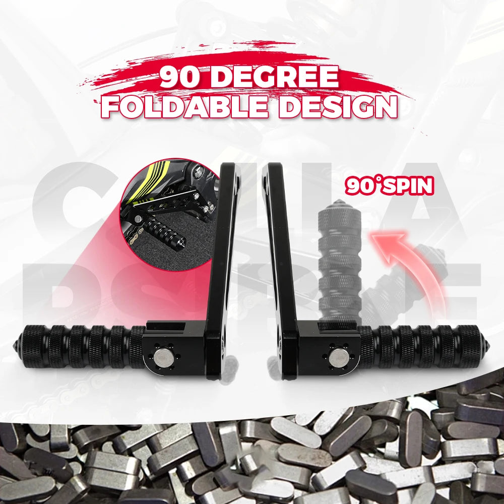 Passenger Foot Pegs for Sur Ron Light Bee & Segway X260/X160 Motorcycle Foot Pegs Nixie