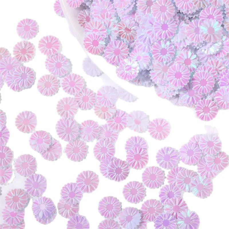 50g Daisy Sequins 9mm – Glitter Flakes for Nail Art & DIY Crafts Craft Glitter Sequins Nixie