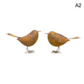 Rustic Metal Bird Statue – Iron Art Outdoor Garden Sculpture Garden Bird Sculpture Nixie A2