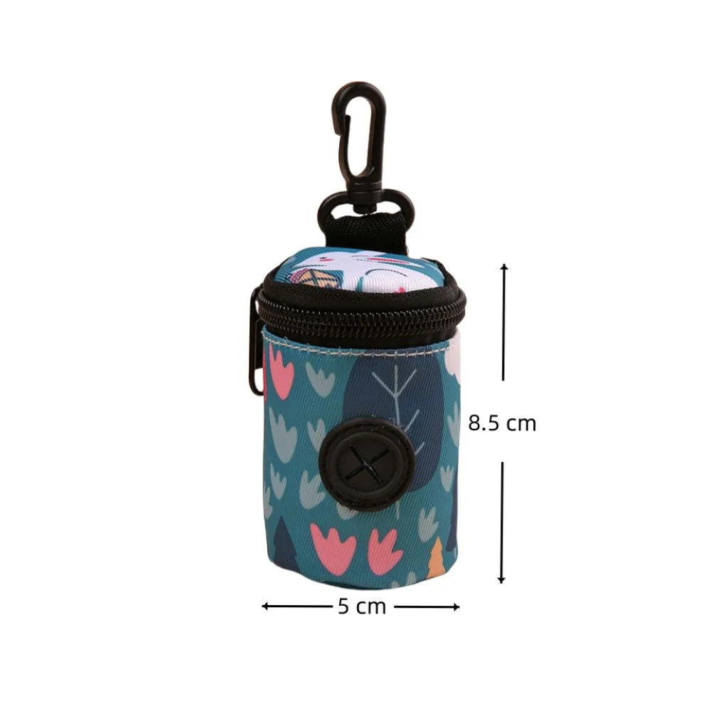 Hangable Dog Poop Bag Dispenser – Portable Zipper Holder Dog Waste Bag Dispenser Nixie