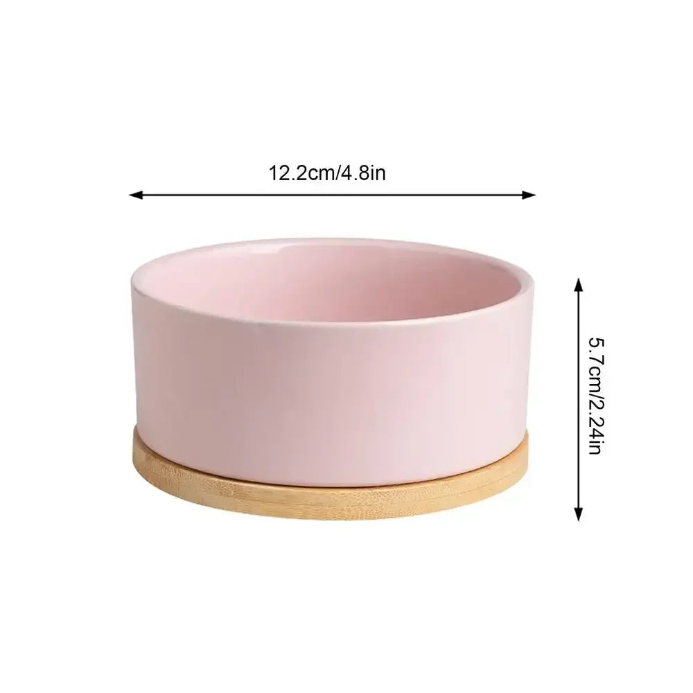 Heated Ceramic Pet Water Bowl – Thermostatic Dog & Cat Feeder Heated Pet Bowl Nixie Pink