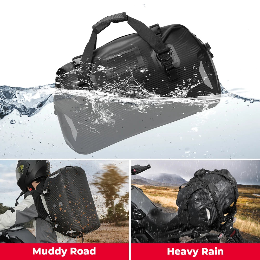 KEMITOUR 40L/65L Waterproof Motorcycle Tail Dry Bag Motorcycle Tail Bag Nixie