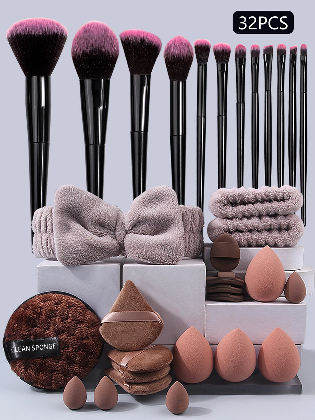 32-Piece Professional Makeup Brush & Beauty Tool Set Makeup Brush Set Nixie