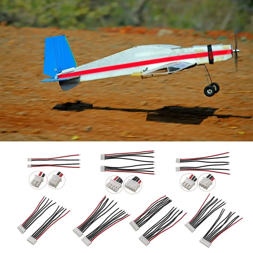 RC LiPo Balance Charger Cable JST-XH 2S-6S 10cm 22AWG Silicone Battery Connector Cable Nixie