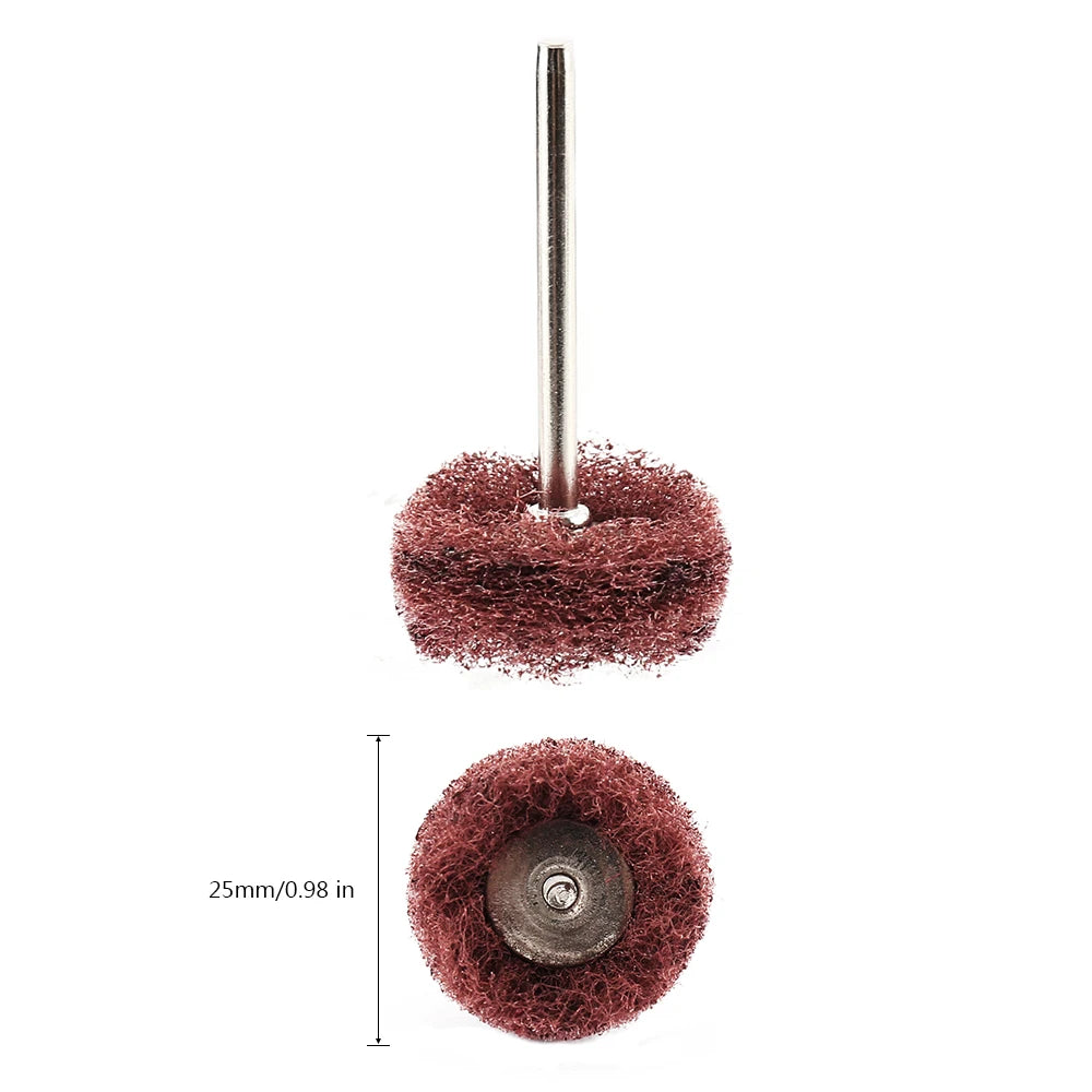 40pc Nylon Buffing Polishing Wheels 3mm Shank 180-400 Grit Set Rotary Tool Accessories Nixie
