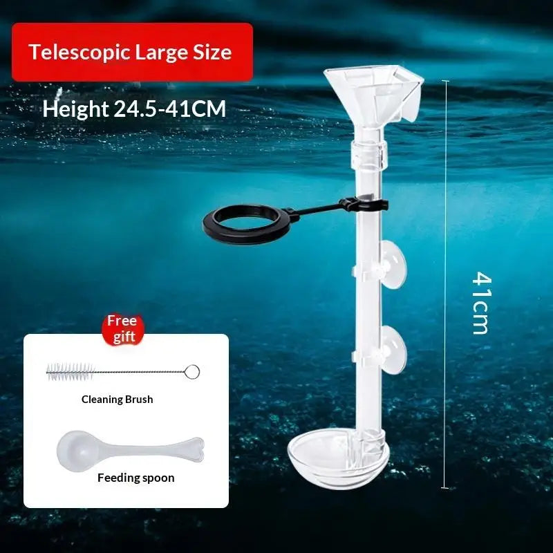 Telescopic Acrylic Aquarium Feeding Tube with Suction Cups Aquarium Feeder Tube Nixie A2