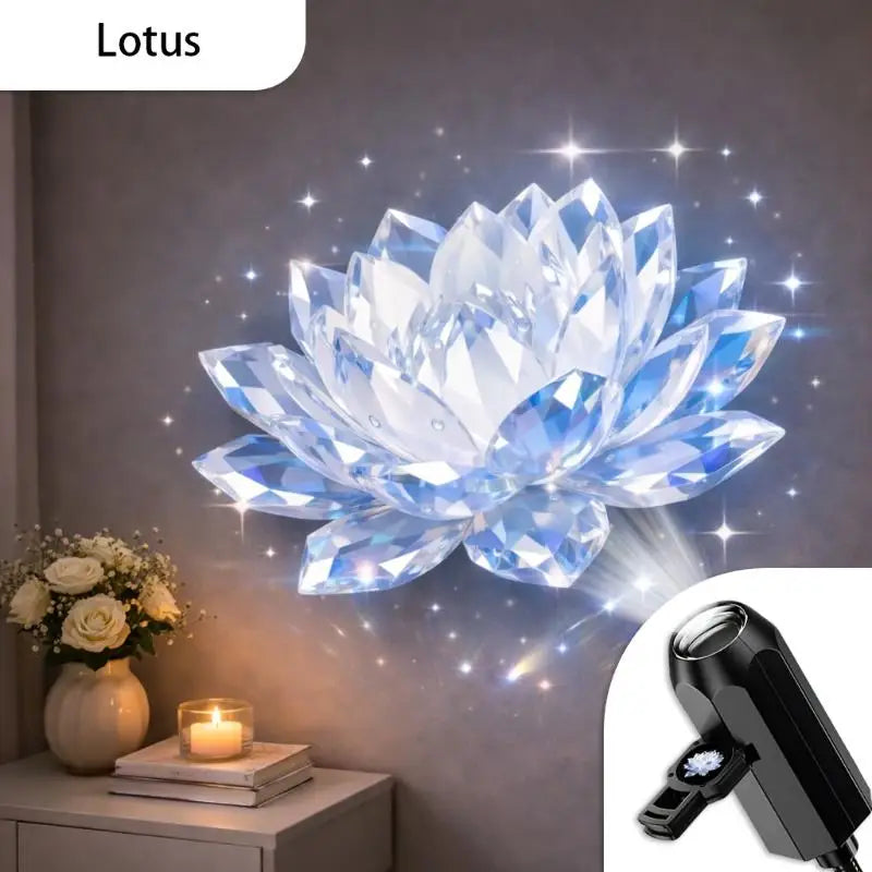 10-Pattern Floral USB LED Projection Night Light | Room Décor LED Projection Light Nixie