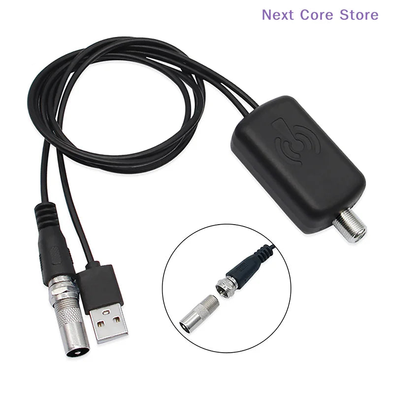 HDTV Antenna Amplifier 4K High Gain TV Signal Booster UHD TV Antenna Amplifier Nixie