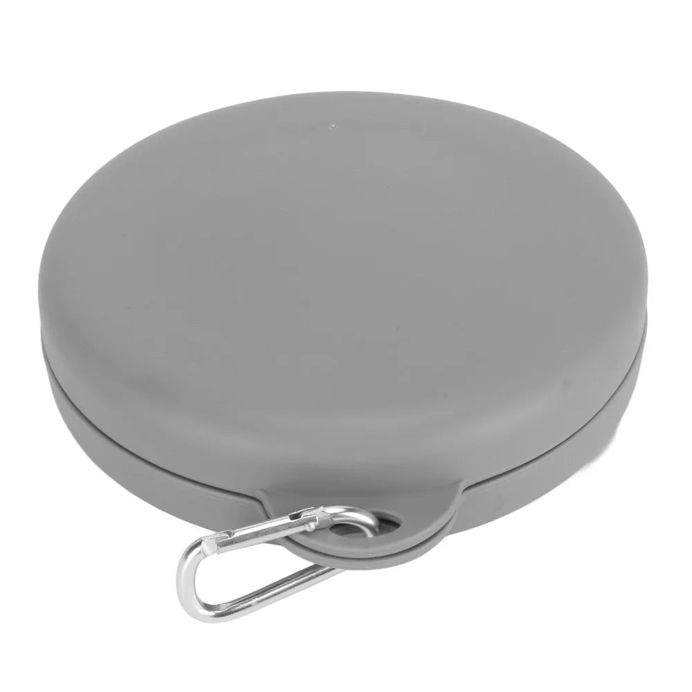 Collapsible Silicone Double Pet Bowl – Foldable, Portable