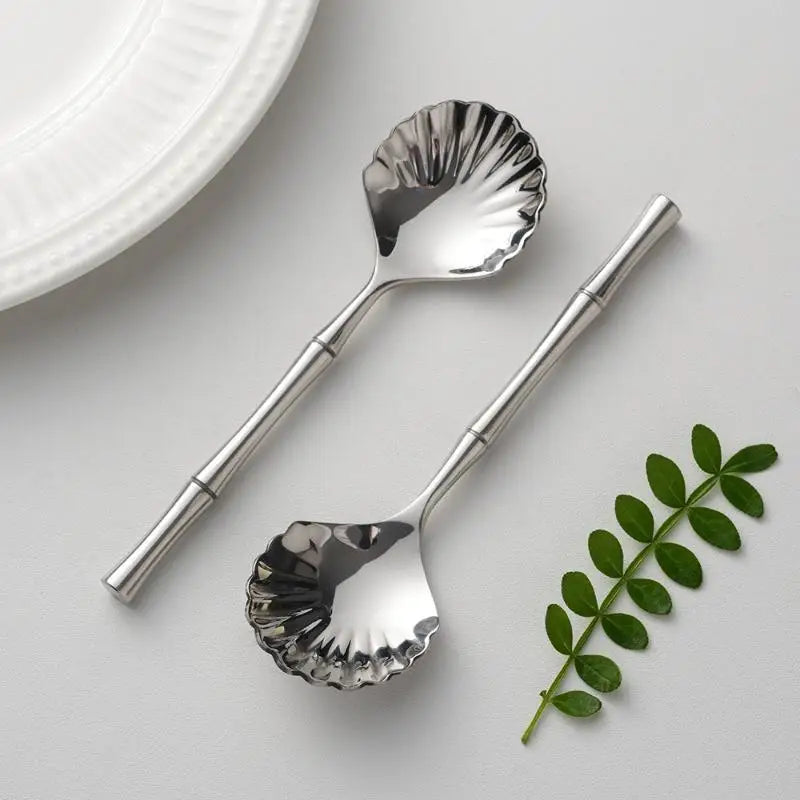 Seashell Stainless Steel Dessert Spoon | Tea & Coffee Stirrer Gift Dessert Spoon Nixie