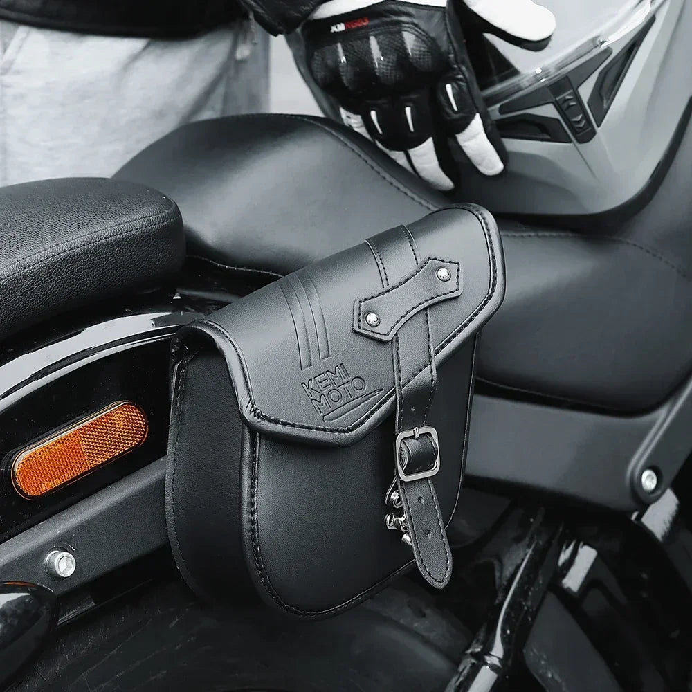 Retro PU Leather Motorcycle Saddlebag – Sportster Softail Dyna Motorcycle Saddlebag Nixie