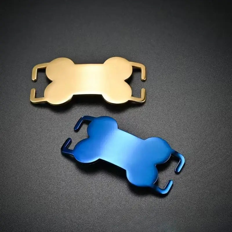 Bone-Shaped Slide-On Stainless Steel Pet ID Tag – Dog & Cat Pet ID Tag Nixie